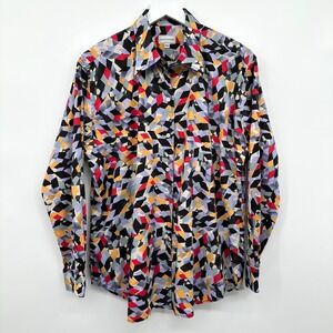 Maus & Hoffman Top Shirt Button Up Womens XL 100% Cotton Artsy Boho Eclectic USA